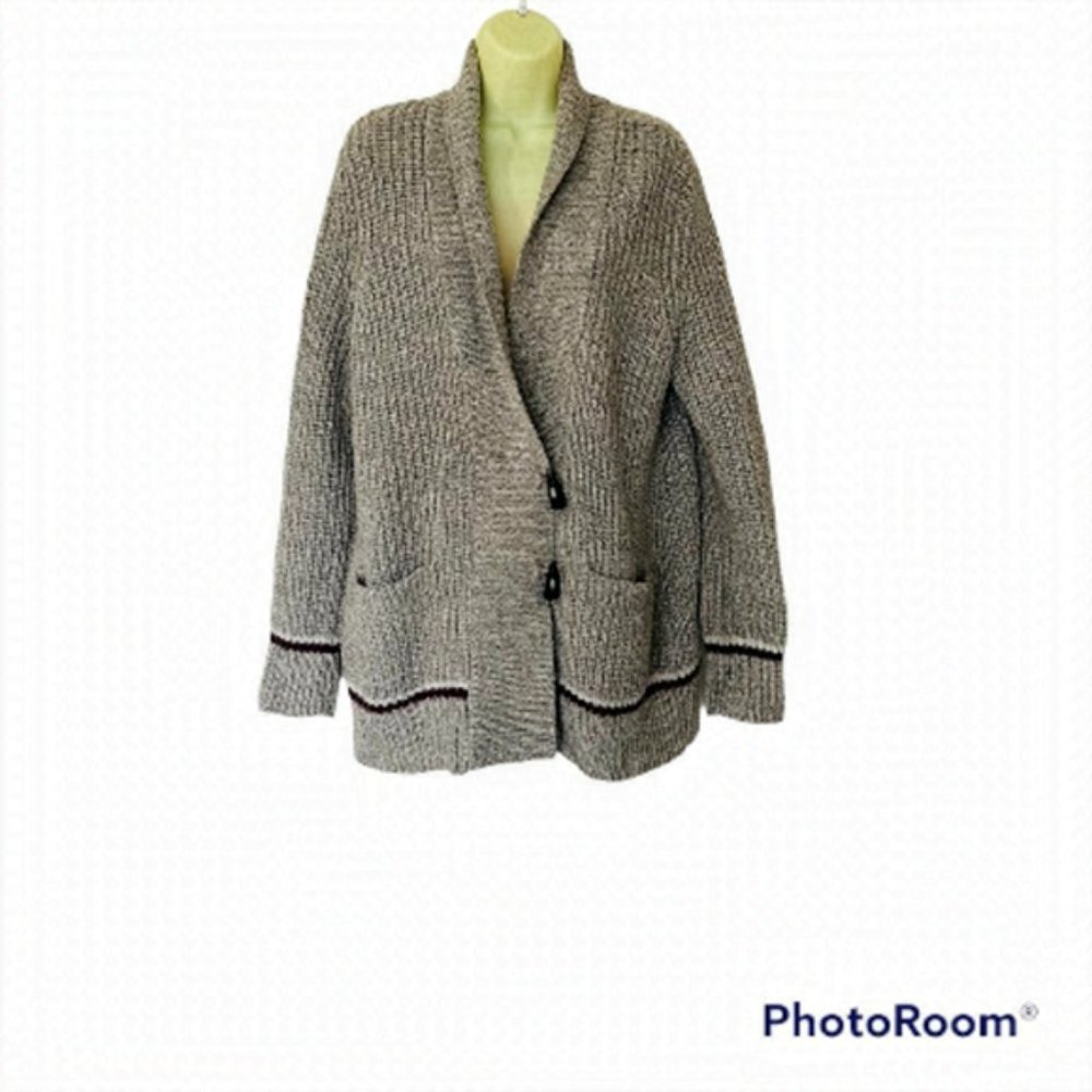 VINTAGE Icelandic-Chunky-hand-knit-Neutral-tone-Fisherman Winter Sweater. Large
